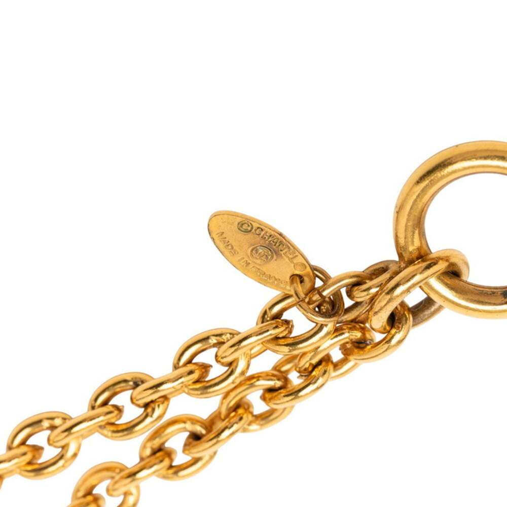 CHANEL Authentic Gold Logo Necklace - Picture 4 of 5